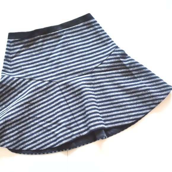 J. Crew Dresses & Skirts - J Crew Flared Striped Wool Skirt D12